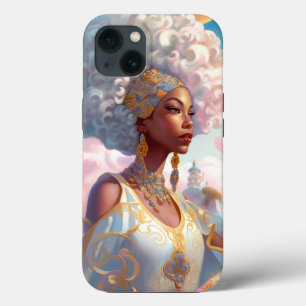 Lady In Surreal World African American Art iPhone 13 Case
