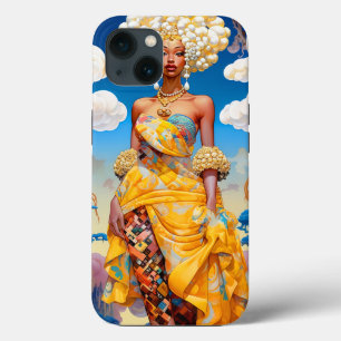 Lady In Surreal World African American Art iPhone 13 Case