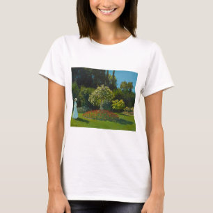 Lady in the Garden 1867 by Claude Monet T-Shirt