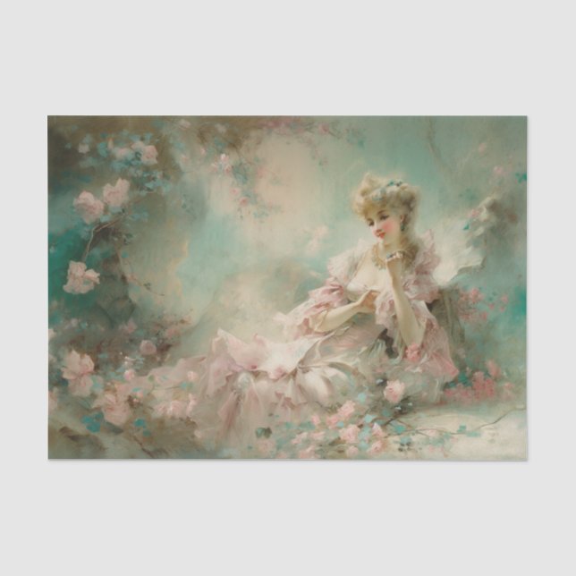 Lady in the Garden Tissue Paper (Front)
