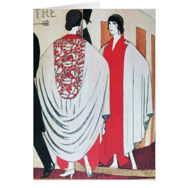 LADY IN THE MIRROR Art Deco Beauty Fashion  (Front)