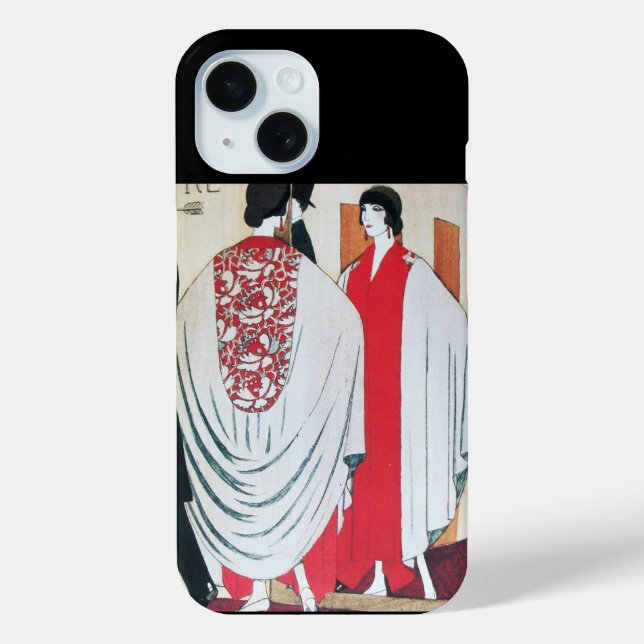 LADY IN THE MIRROR Art Deco Beauty Fashion  Case-Mate iPhone Case (Back)