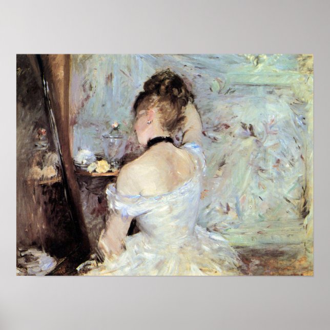 Lady in the Toilet by Berthe Morisot Poster (Front)