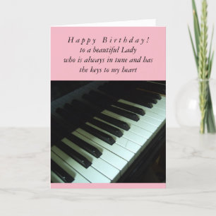 Lady in Tune Birthday Card