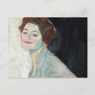 Lady in White, 1917-1918 by Gustav Klimt Postcard