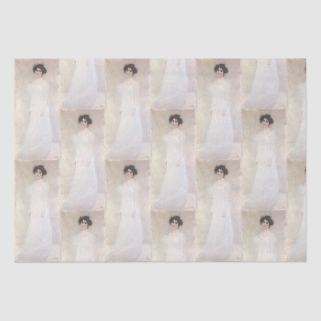  Lady in White Gustave Klimt Tissue Paper (Front)