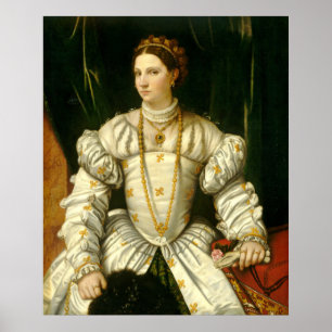 Lady in White - Moretto da Brescia Fine Art Poster