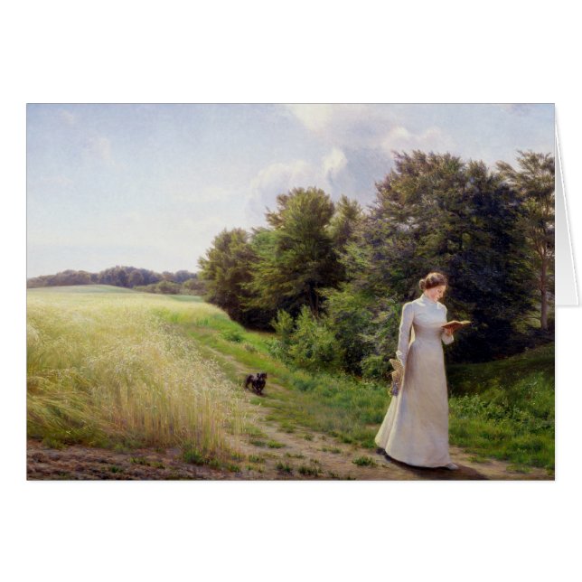Lady in White Reading (Front Horizontal)