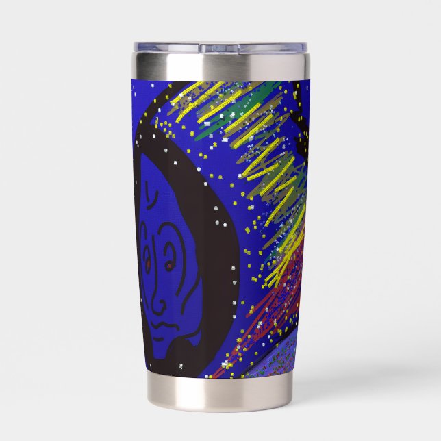 Lady in Wintertime  Insulated Tumbler (Back)