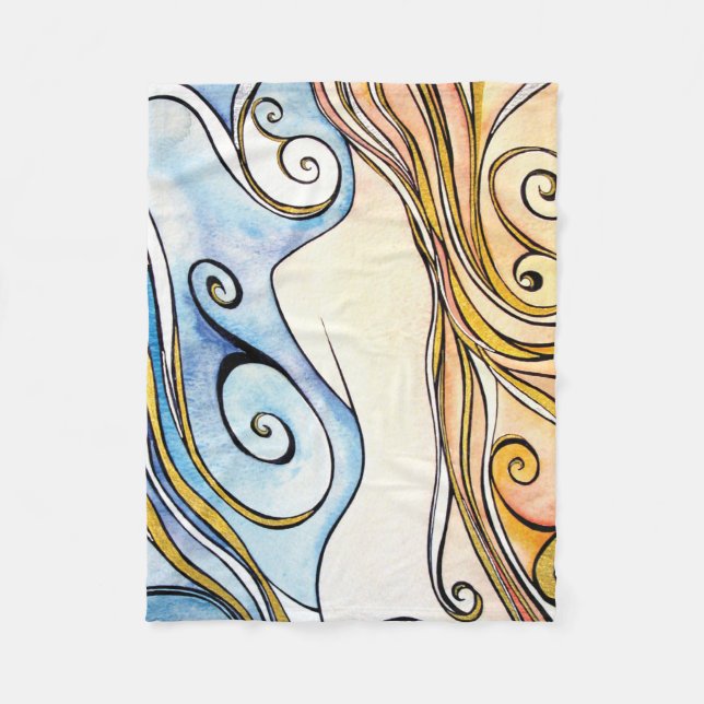 Lady Ireland Fleece Blanket (Front)