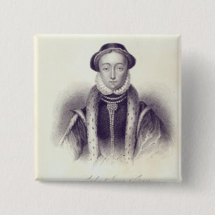 Lady Jane Grey, engraved by S. Freeman 15 Cm Square Badge