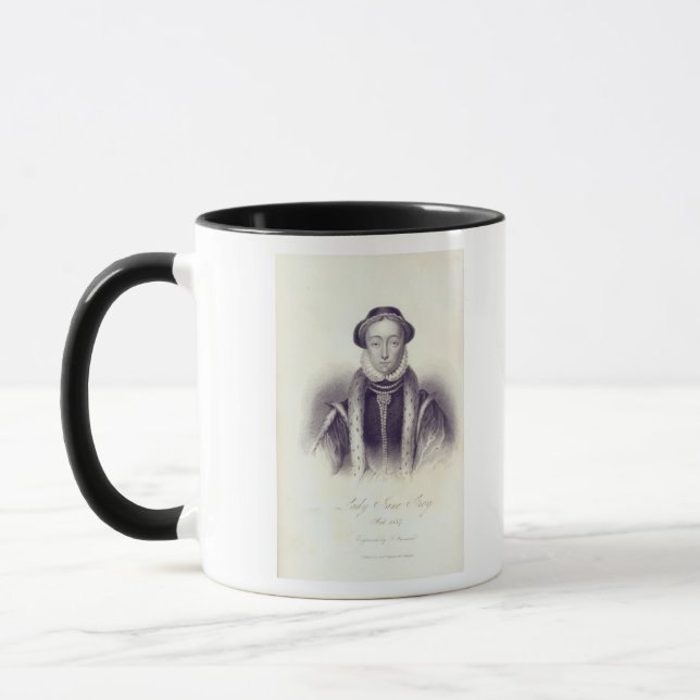 Lady Jane Grey, engraved by S. Freeman Mug (Left)