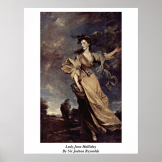 Lady Jane Halliday By Sir Joshua Reynolds Poster