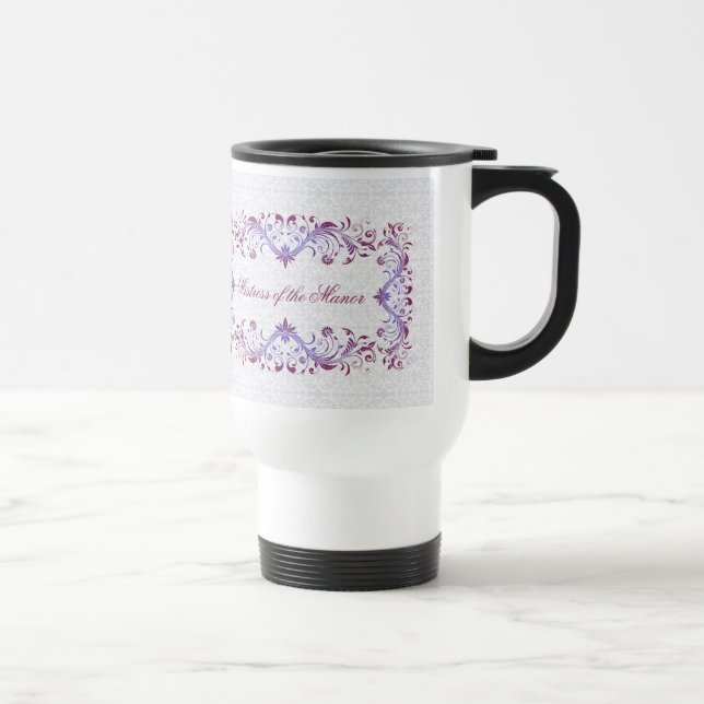 Lady Jane Mistress of the Manor House Purple Travel Mug (Right)