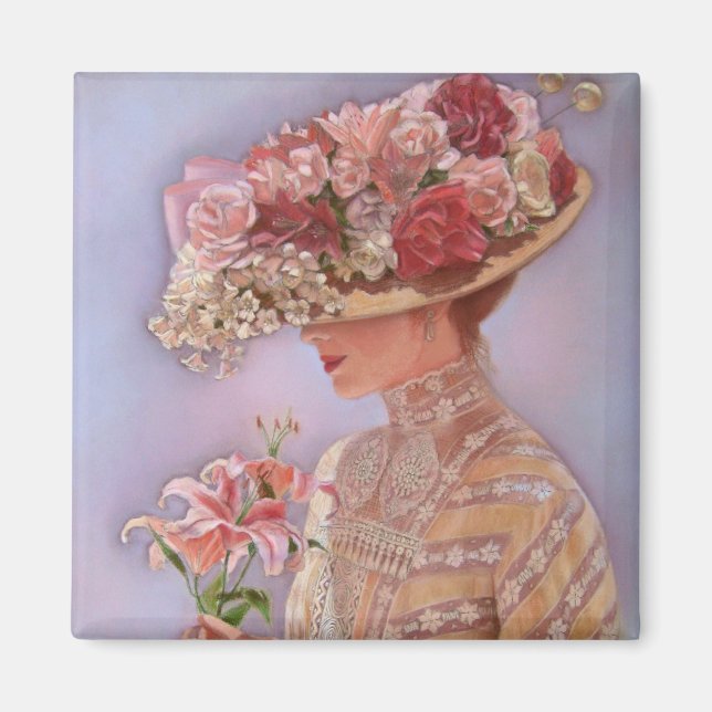 Lady Jessica Square Magnet (Front)