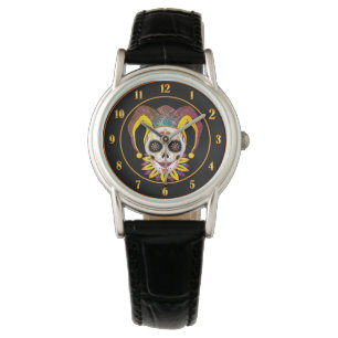 Lady Jester Skull Watch