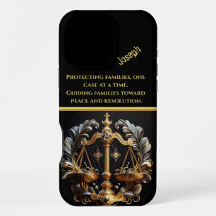 Lady Justice Balancing Scales iPhone 16 Pro Max Case