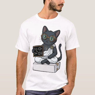 Lady Justice Black Cat Philosophy & Law T-Shirt