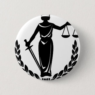 LADY JUSTICE CO. 6 CM ROUND BADGE