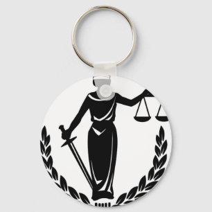 LADY JUSTICE CO KEY RING