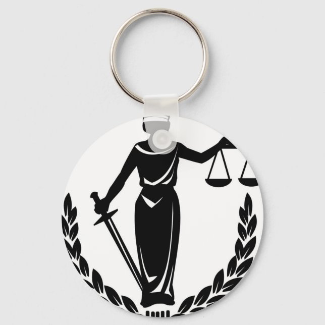 LADY JUSTICE CO KEY RING (Front)