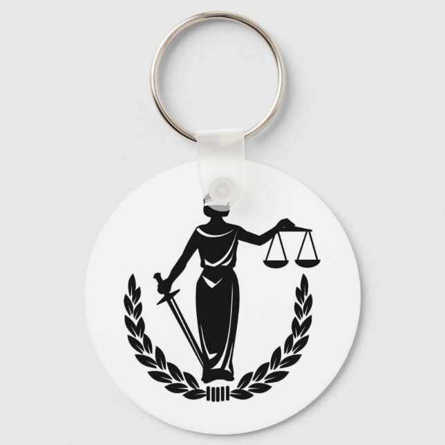 LADY JUSTICE CO. KEY RING (Front)