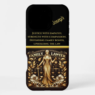 Lady Justice: Elegance in Family Law iPhone 16 Pro Max Case