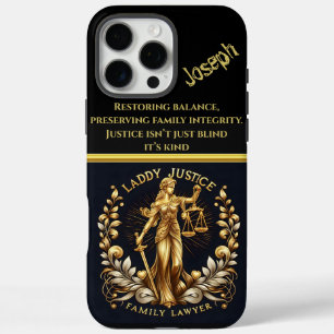 Lady Justice: Empowering Family Law iPhone 16 Pro Max Case