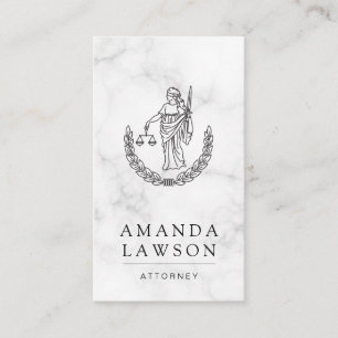 Lady Justice Lawyer Appointment Card