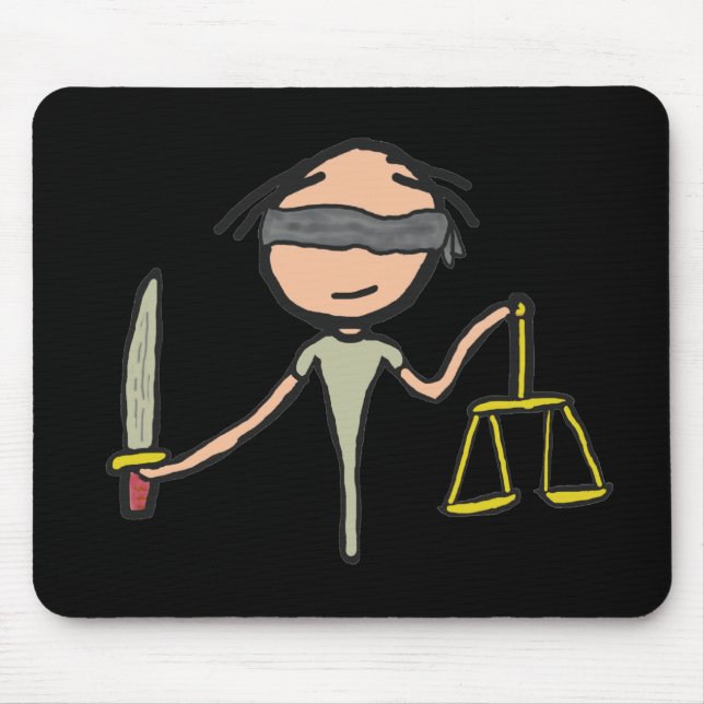 Lady Justice Mouse Mat (Front)
