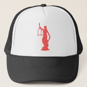 Lady Justice Pink Trucker Hat