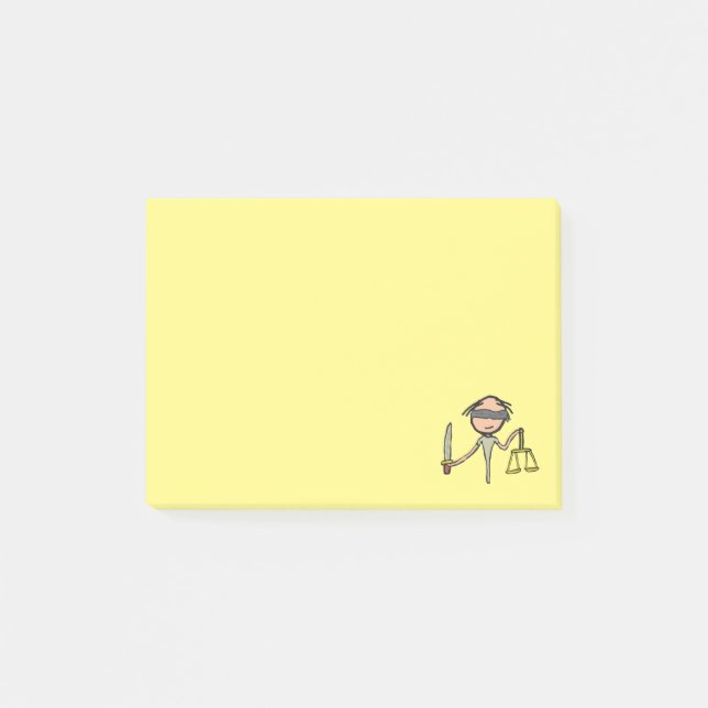Lady Justice Post-it Notes (Front)