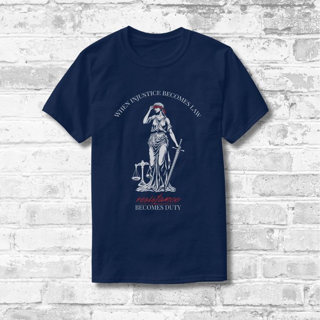 Lady Justice Resistance T-Shirt (Creator Uploaded)