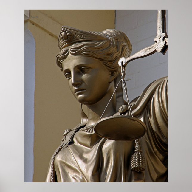 Lady Justice Statue Poster (Front)