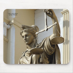 Lady Justice Statue, Virginia City, Nevada Mouse Mat