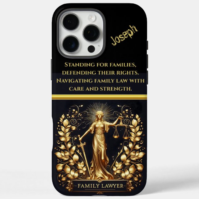 Lady Justice Symbolises Law and Family Rights Case-Mate iPhone Case (Back)