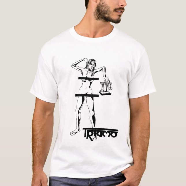 Lady Justice Tee-----Triamo T-Shirt (Front)