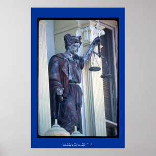 Lady Justice, Virginia City, Nevada Poster