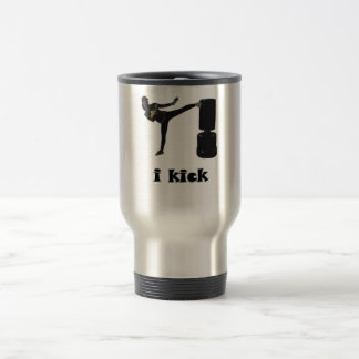 Lady Kickboxer / i kick Travel Mug