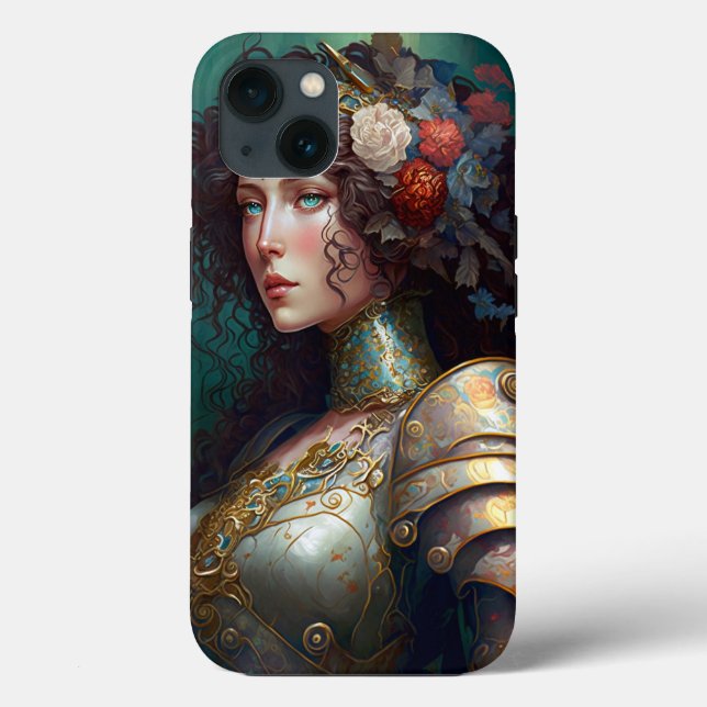 Lady Knight Warrior Armour Fantasy Art Case-Mate iPhone Case (Back)