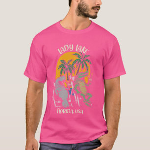 Lady Lake Florida USA Funny Manatee and Alligator T-Shirt