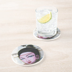 Lady Lao Graffiti Street Art Coaster