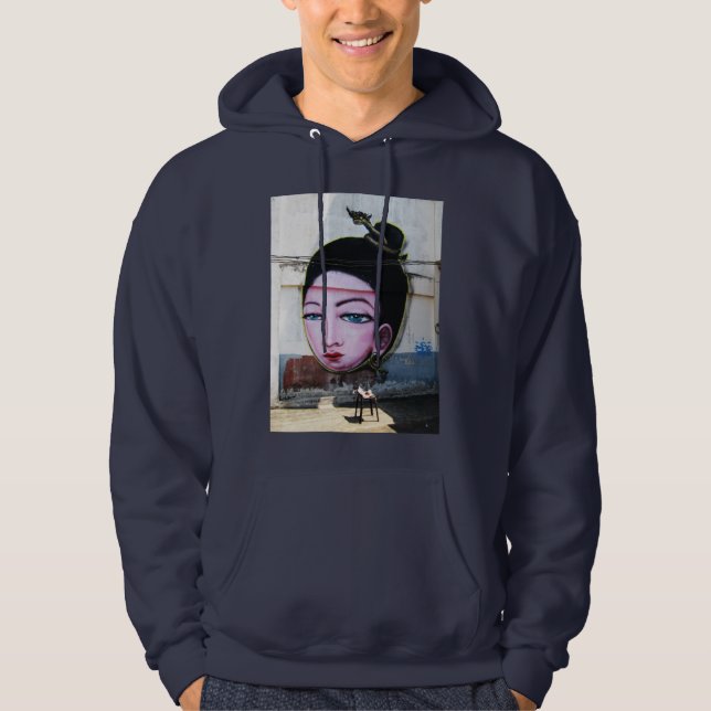 Lady Lao Graffiti Street Art Hoodie (Front)