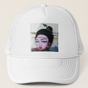 Lady Lao Graffiti Street Art Trucker Hat