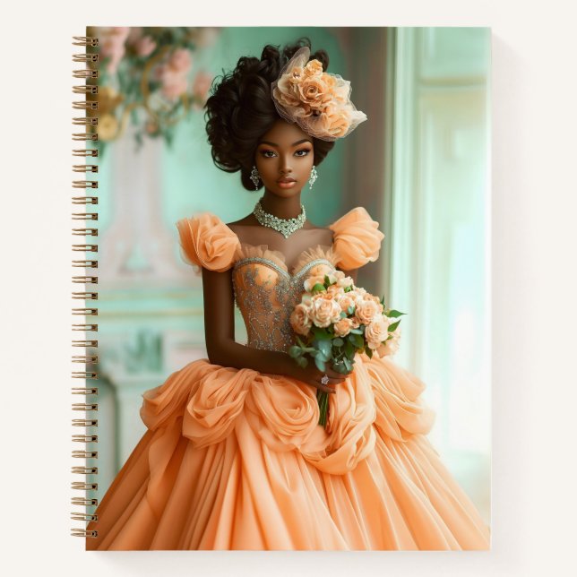 Lady Lavina Spiral Notebook (Front)