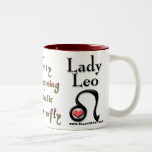 Lady Leo Zodiac Two-Tone Coffee Mug