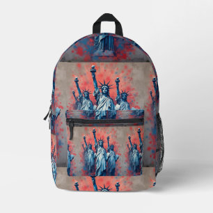 Lady Liberty 2 Printed Backpack