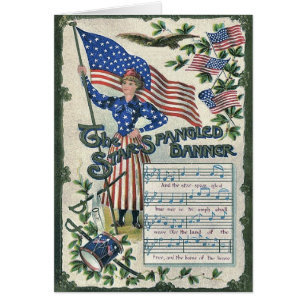 Lady Liberty American Flag Star-Spangled Banner