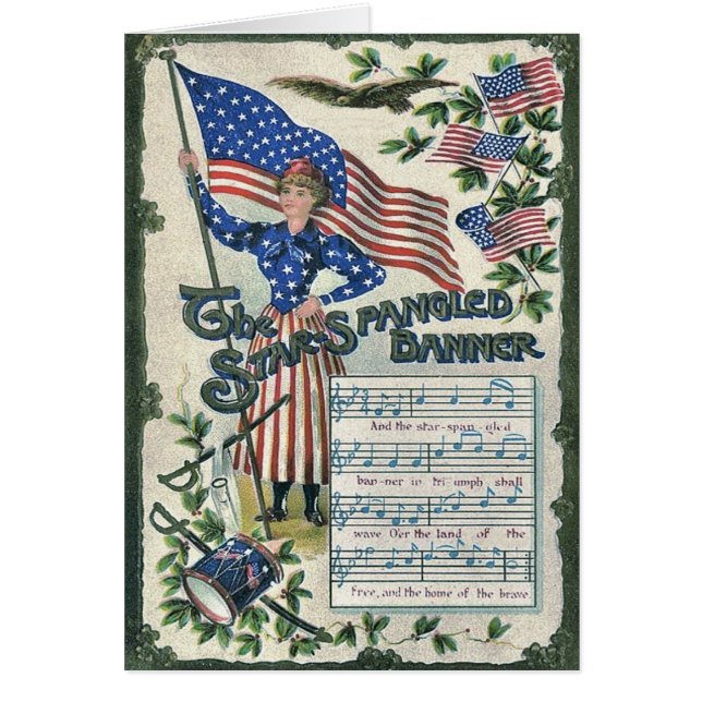 Lady Liberty American Flag Star-Spangled Banner (Front)