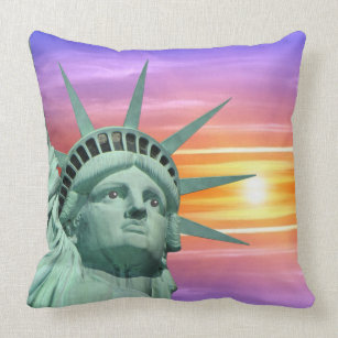 Lady Liberty and Sunrise Cushion
